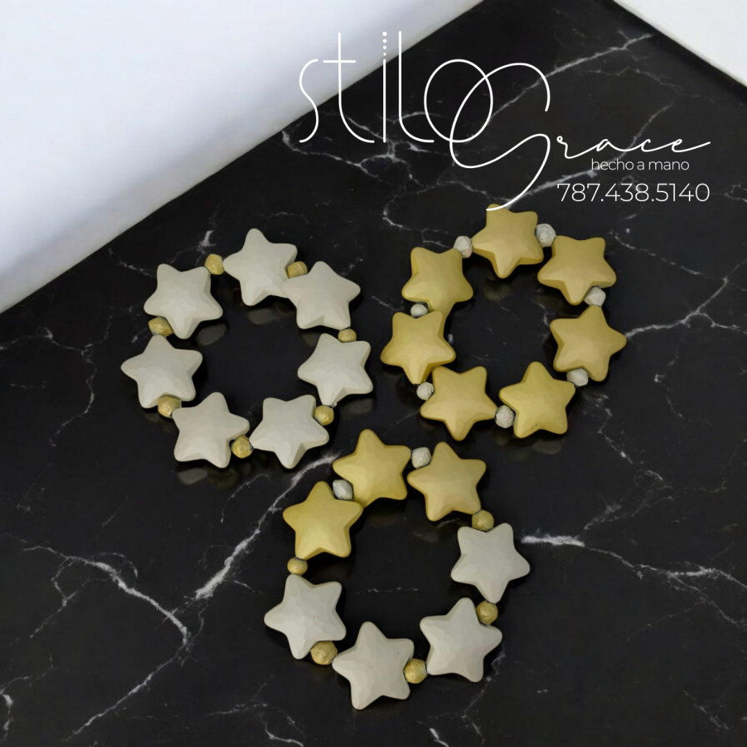 "Pulsera de estrellas Selena" "Stars Bracelet Selena"