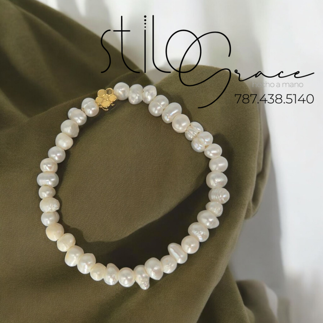 "Pulsera en perlas Lydiette " "Pearls Bracelet Lydiette "