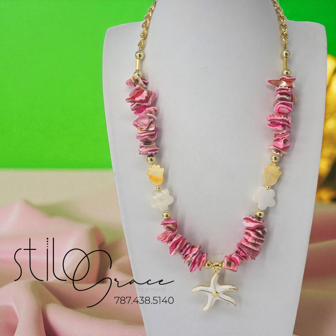 "Collar de estrella de mar Kathy"            "Kathy Starfish Necklace"