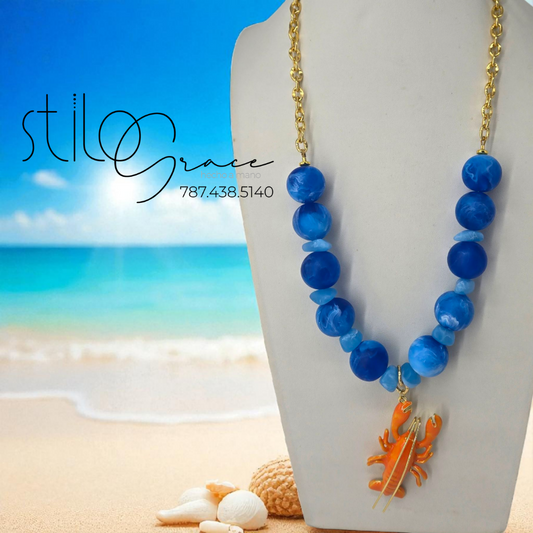 "Collar de langosta Joan"  "Joan Lobster Necklace"