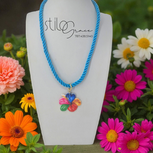 "Collar flor de maga" "Flor de maga necklace "